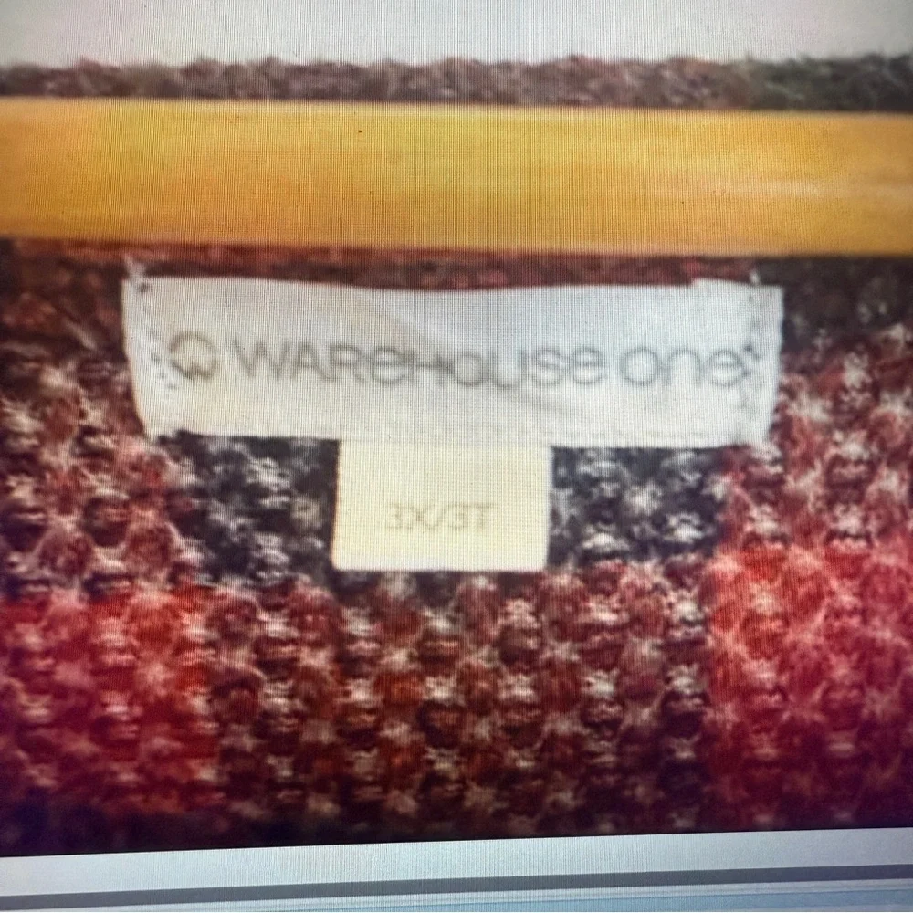 Warehouse One Women Red Plaid & Gray Bottom Long Sleeve Pullover Tunic Top Size - Picture 3 of 3